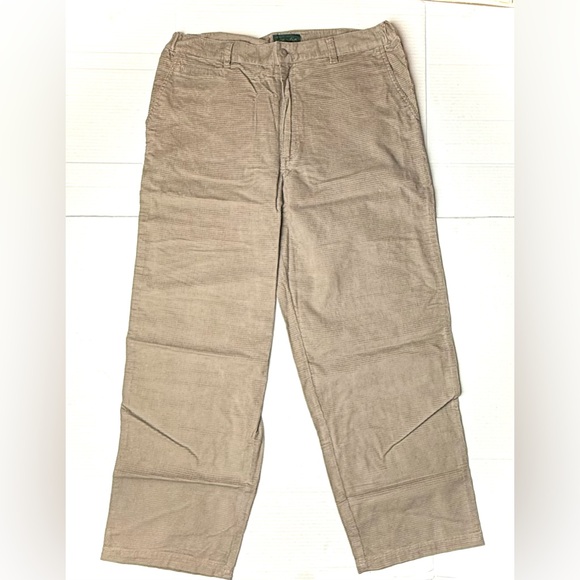Vintage SCANDIA WOODS Womens Pants 36 Medium Tan Corduroy Straight Leg Cotton - Picture 3 of 9